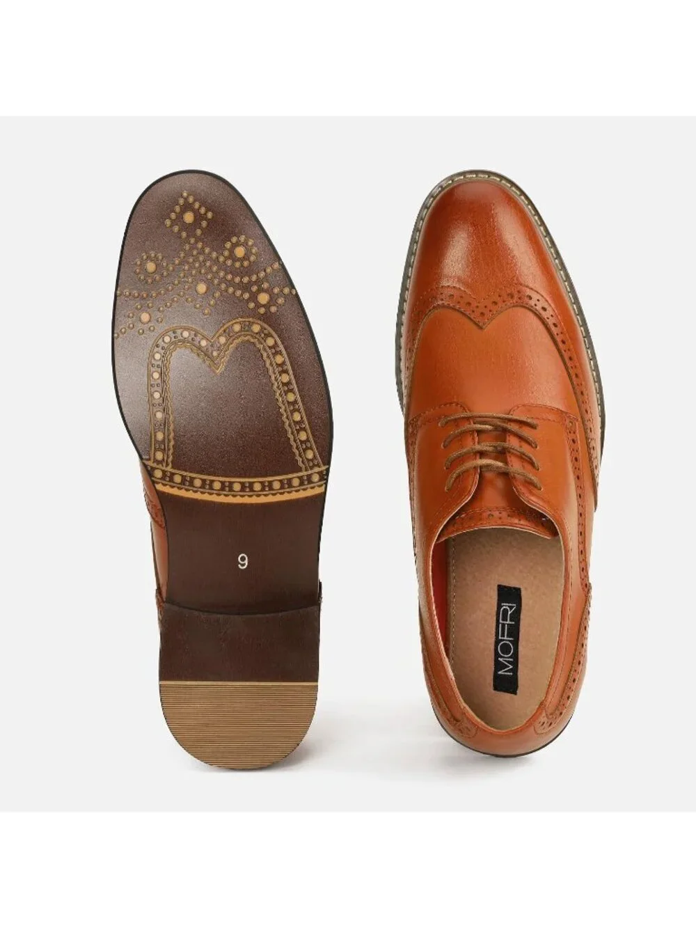 Men's Brown Cap Toe Wedding Work Wear Office Business Oxford Dress Shoes